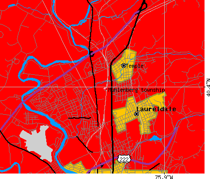 Muhlenberg township, PA map