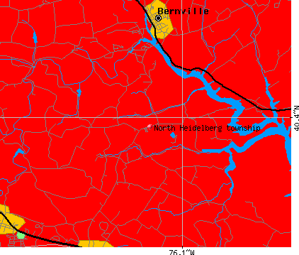 North Heidelberg township, PA map