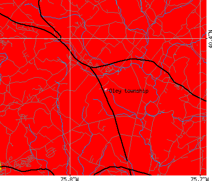 Oley township, PA map