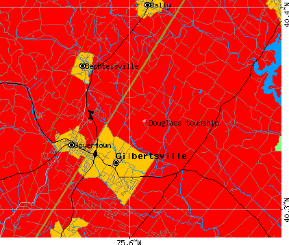 Douglass township, PA map