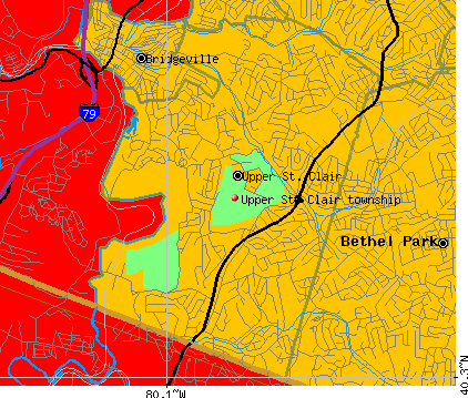 Upper St. Clair township, PA map