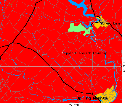 Upper Frederick township, PA map