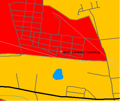 West Lebanon township, PA map