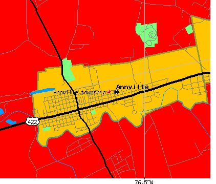 Annville township, PA map
