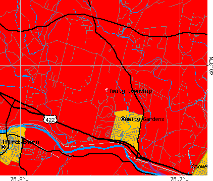Amity township, PA map