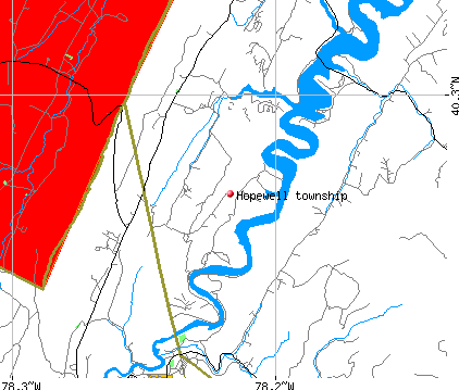 Hopewell township, PA map