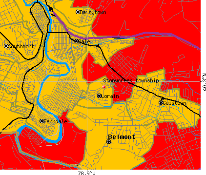 Stonycreek township, PA map