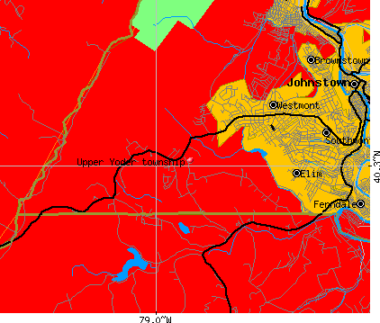 Upper Yoder township, PA map