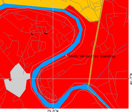 South Versailles township, PA map