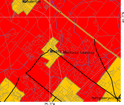 Hatfield township, PA map