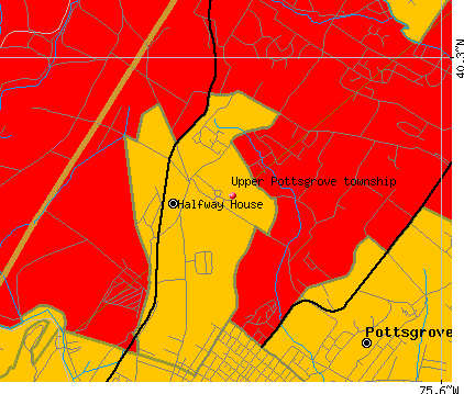 Upper Pottsgrove township, PA map