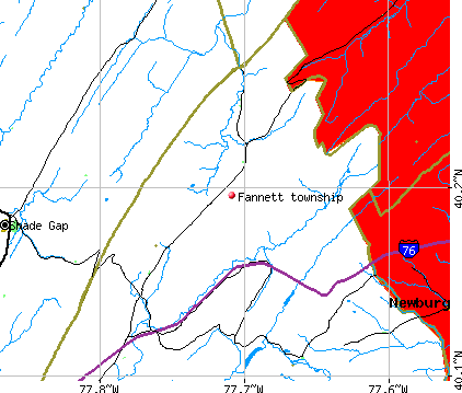 Fannett township, PA map