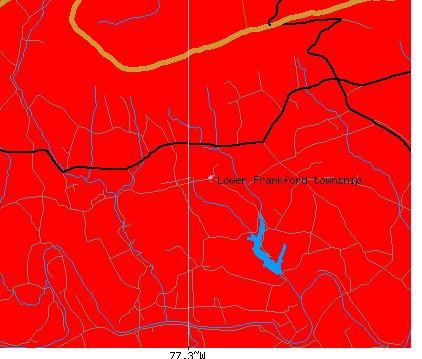 Lower Frankford township, PA map