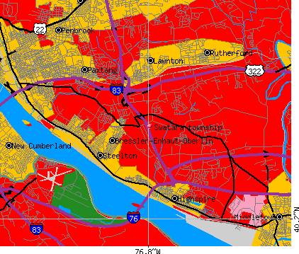 Swatara township, PA map