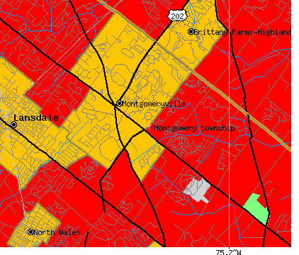 Montgomery township, PA map