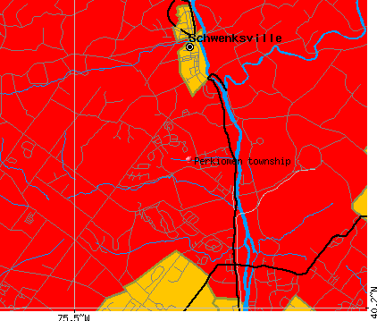 Perkiomen township, PA map
