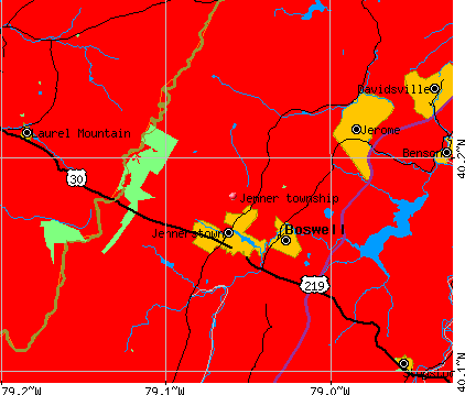 Jenner township, PA map