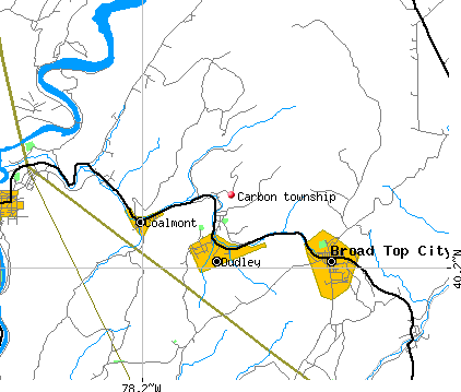 Carbon township, PA map