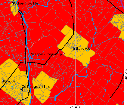 Skippack township, PA map