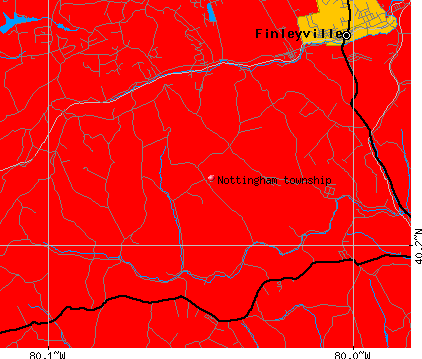 Nottingham township, PA map