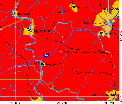 South Huntingdon township, PA map