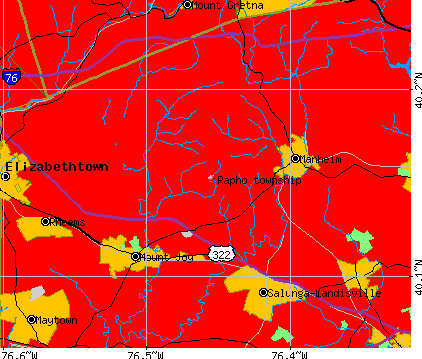 Rapho township, PA map