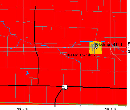 Weller township, IL map