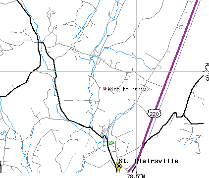 King township, PA map