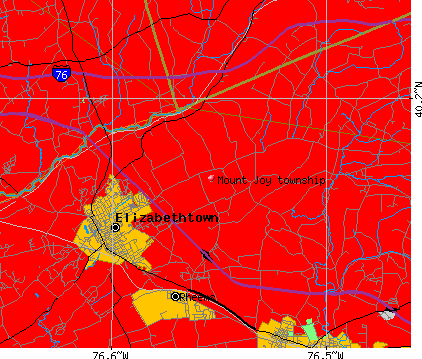 Mount Joy township, PA map