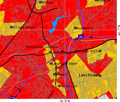 Middletown township, PA map