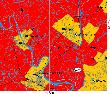 Upper Providence township, PA map