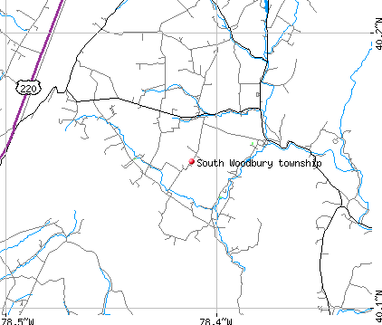 South Woodbury township, PA map