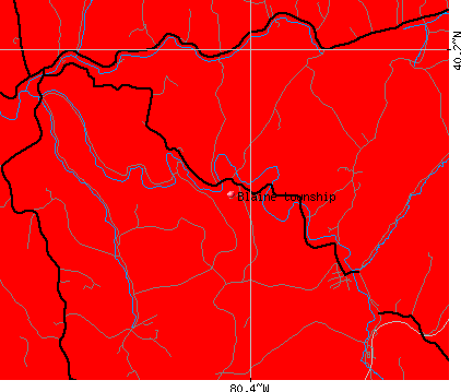 Blaine township, PA map