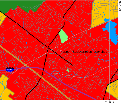 Upper Southampton township, PA map