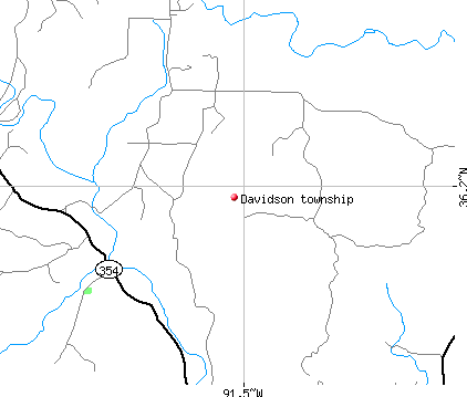 Davidson township, AR map