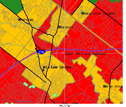 Upper Moreland township, PA map