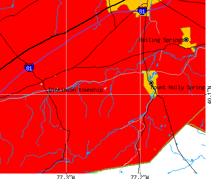 Dickinson township, PA map