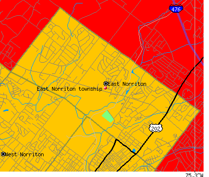 East Norriton township, PA map