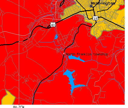 North Franklin township, PA map