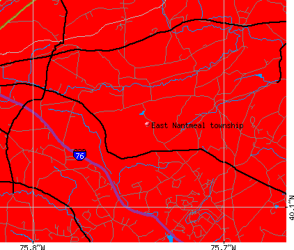 East Nantmeal township, PA map