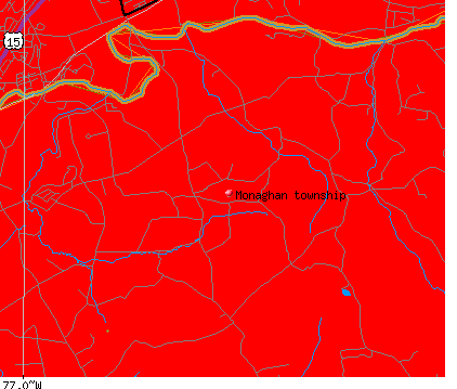 Monaghan township, PA map