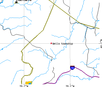 Wells township, PA map