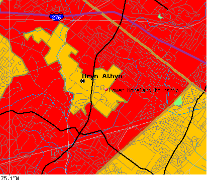 Lower Moreland township, PA map