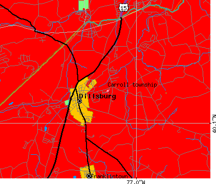 Carroll township, PA map