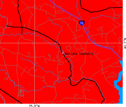Wallace township, PA map