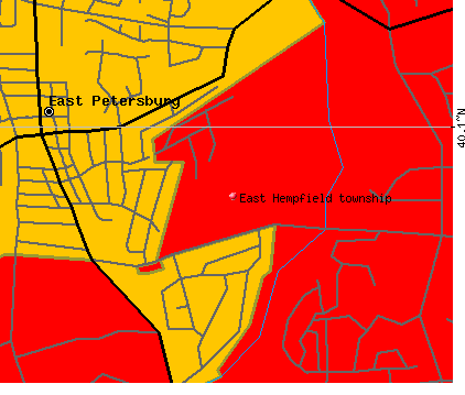 East Hempfield township, PA map