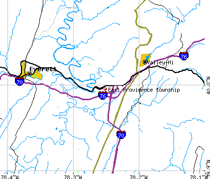 East Providence township, PA map