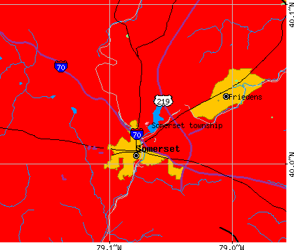 Somerset township, PA map