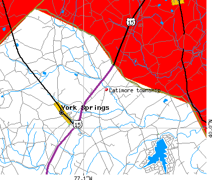 Latimore township, PA map