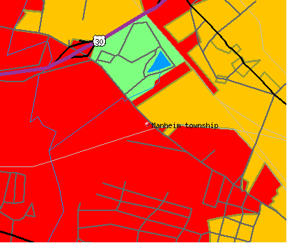 Manheim township, PA map